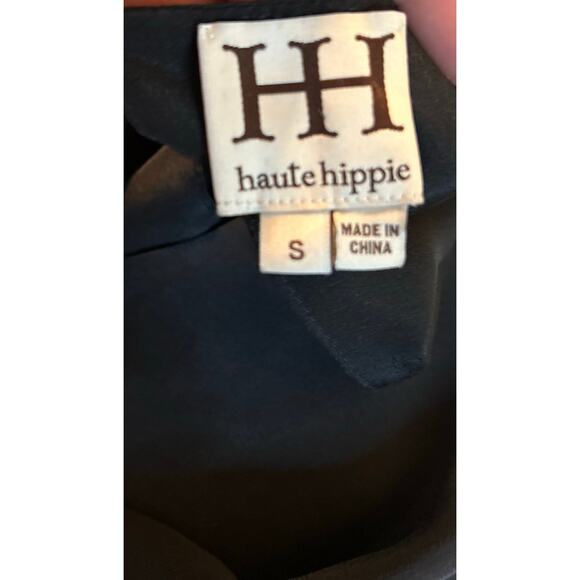 Haute Hippie Chain Embellished Silk Dress-Small - Picture 4 of 6